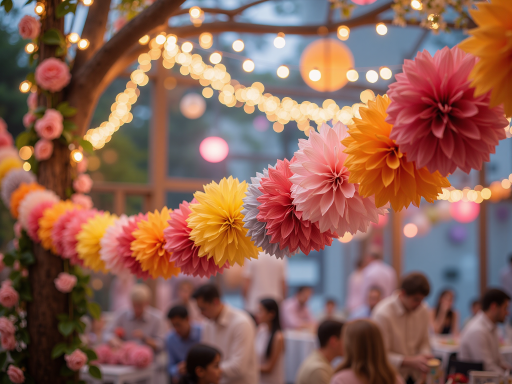 卡通动漫婚礼布置，可爱玩偶，彩色气球，卡通装饰，活泼氛围